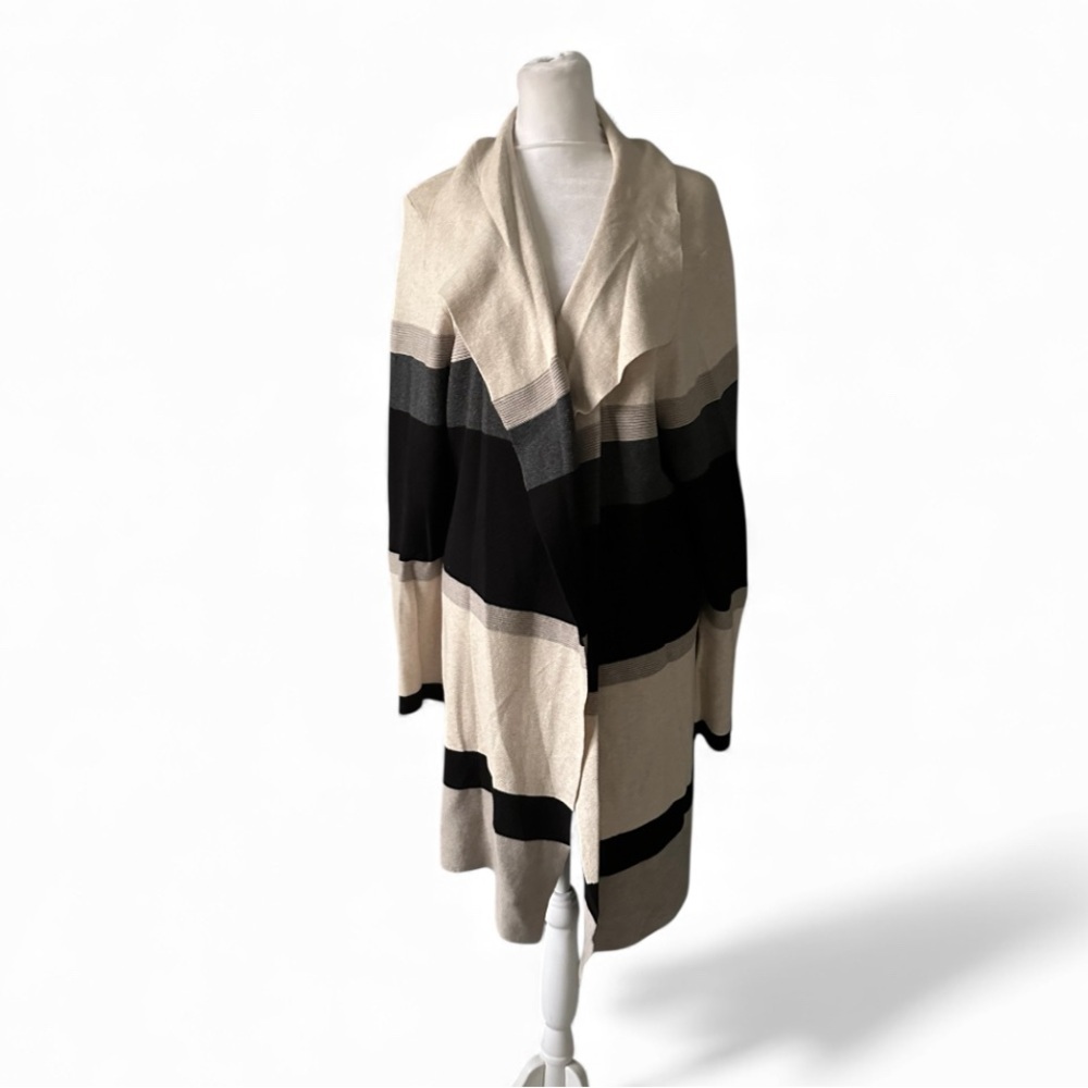 Zenergy by chico’s Stylish Women's Striped open cardigan size 3